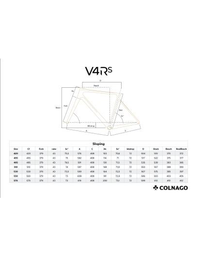 Cuadro Colnago V4Rs NEGRO 530